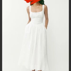 Reformation Balia Linen Dress